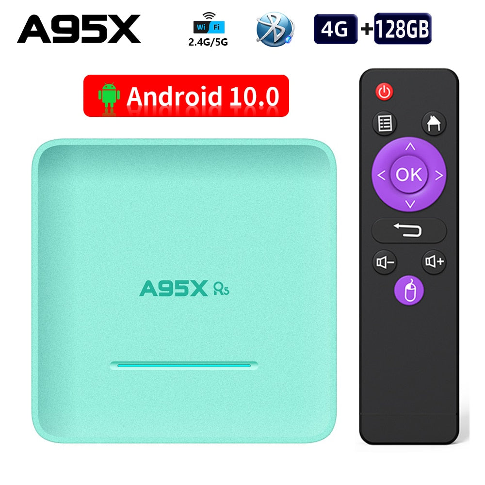 A95X R5 RK3318 Android 10.0 TV Box 64GB Storage