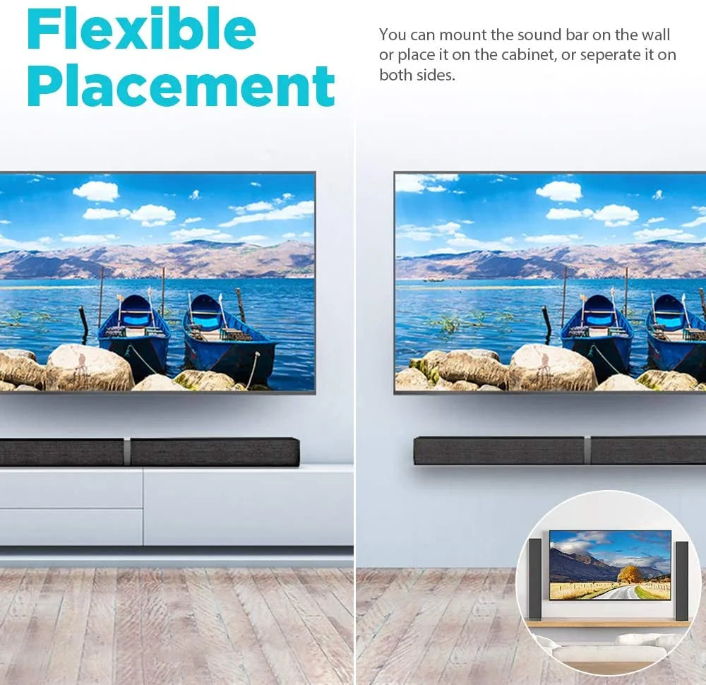 Jierben 50W Sound Bar for Smart TV