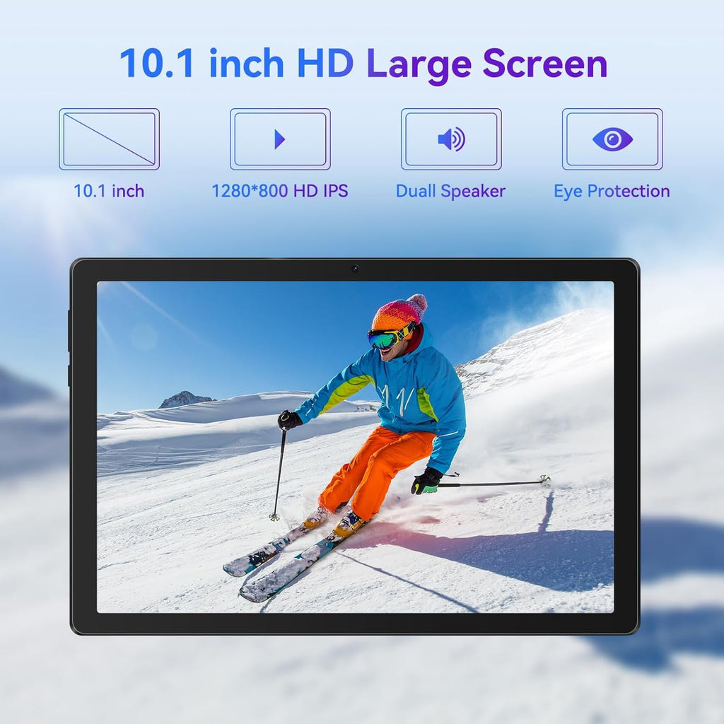 Android 14 Tablet: 10.1 Inch, 8GB RAM + 64GB ROM (1TB)