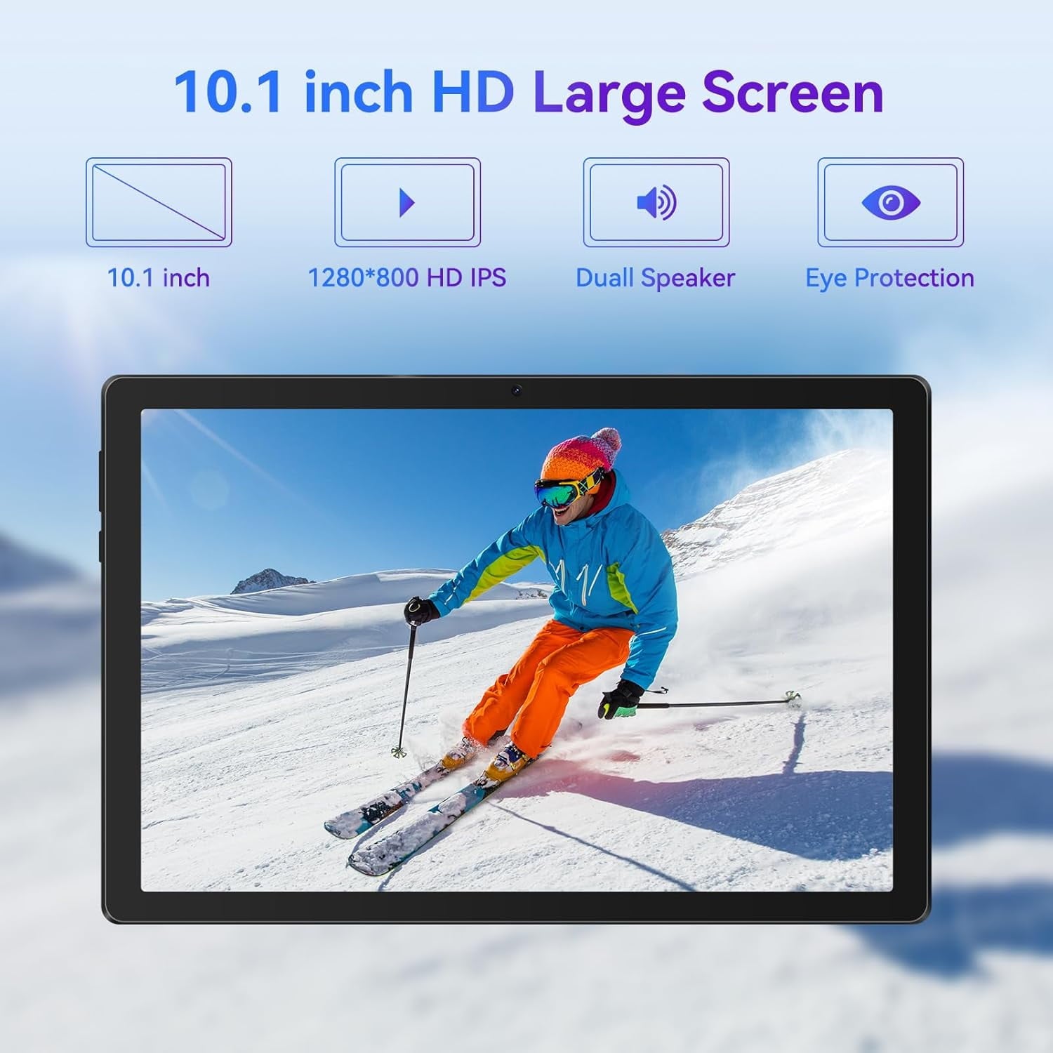 Android 14 Tablet: 10.1 Inch, 8GB RAM + 64GB ROM (1TB)
