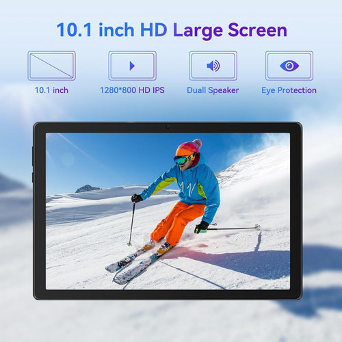 Android 14 Tablet: 10.1 Inch, 8GB RAM + 64GB ROM (1TB)