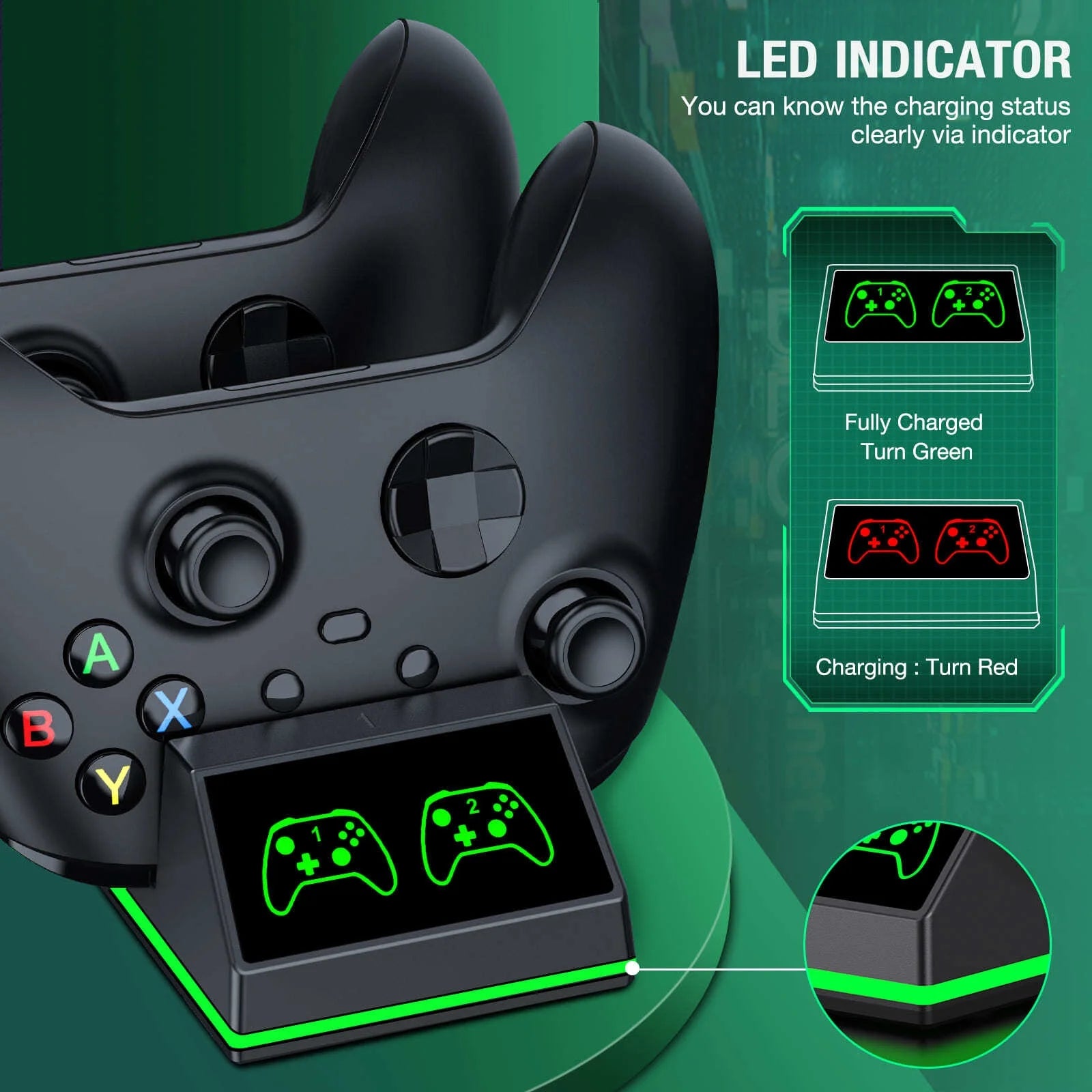 Dual Controller Charging Station for Xbox Series X|S & Xbox One