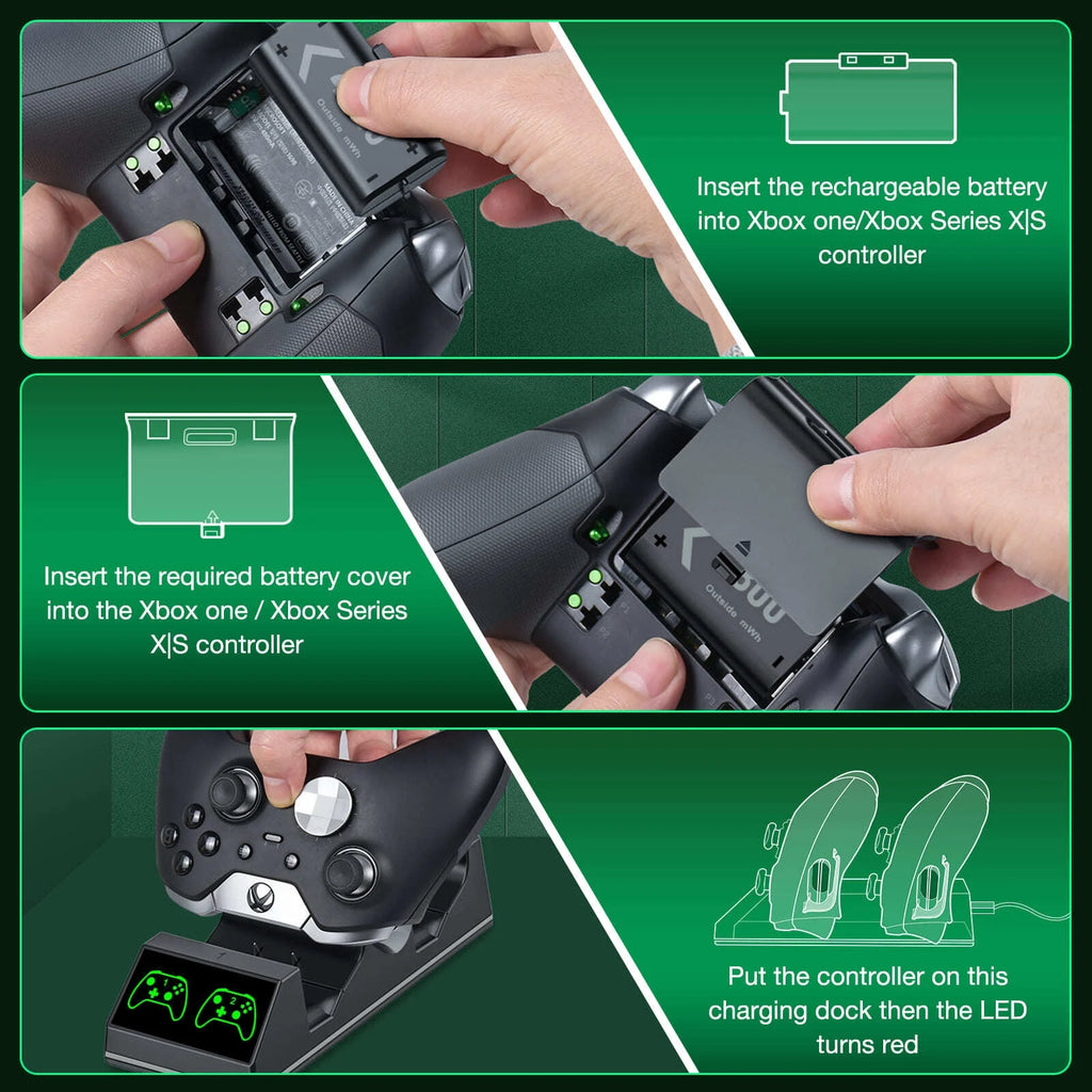Dual Controller Charging Station for Xbox Series X|S & Xbox One